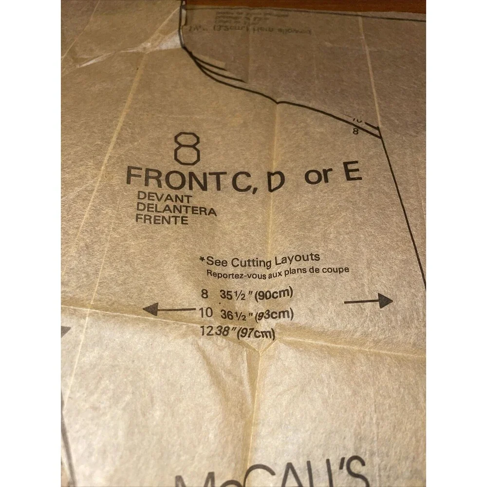 90s SIZES 8 10 12 McCalls 6052 Misses Dresses *HAS BEEN CUT*